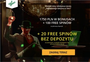 mr green bonus bez depozytu