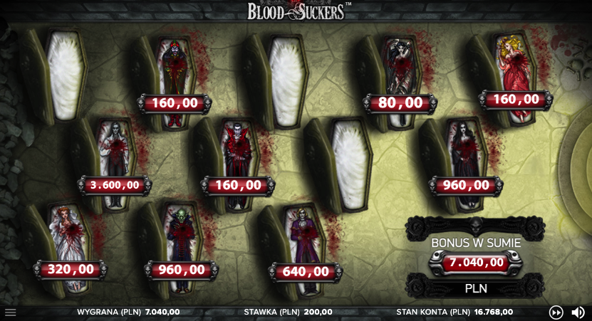 blood suckers game bonus